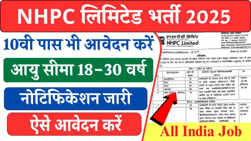 NHPC Limited Vacancy 2025