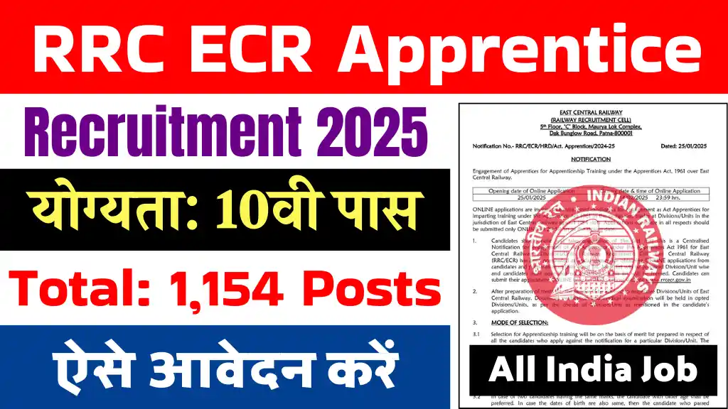 RRC ECR Apprentice Vacancy 2025